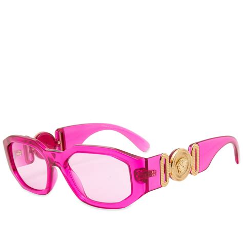 versace glasses pink|versace pink sunglasses for women.